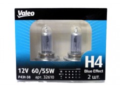 Набор галогеновых ламп Valeo H4 Blue Effect 32610